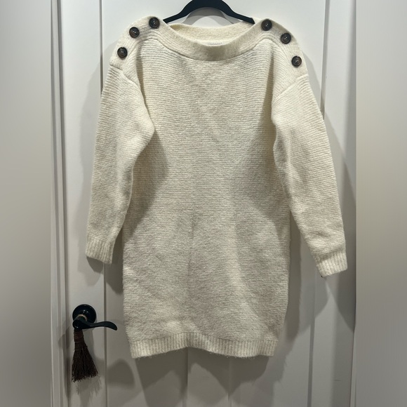 Chriselle Lim Sawyer Sweater‎ Dress Ivory Size Small - Picture 6 of 7